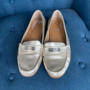 Coach Frederica Driving Shoes in Gold LAST CALL